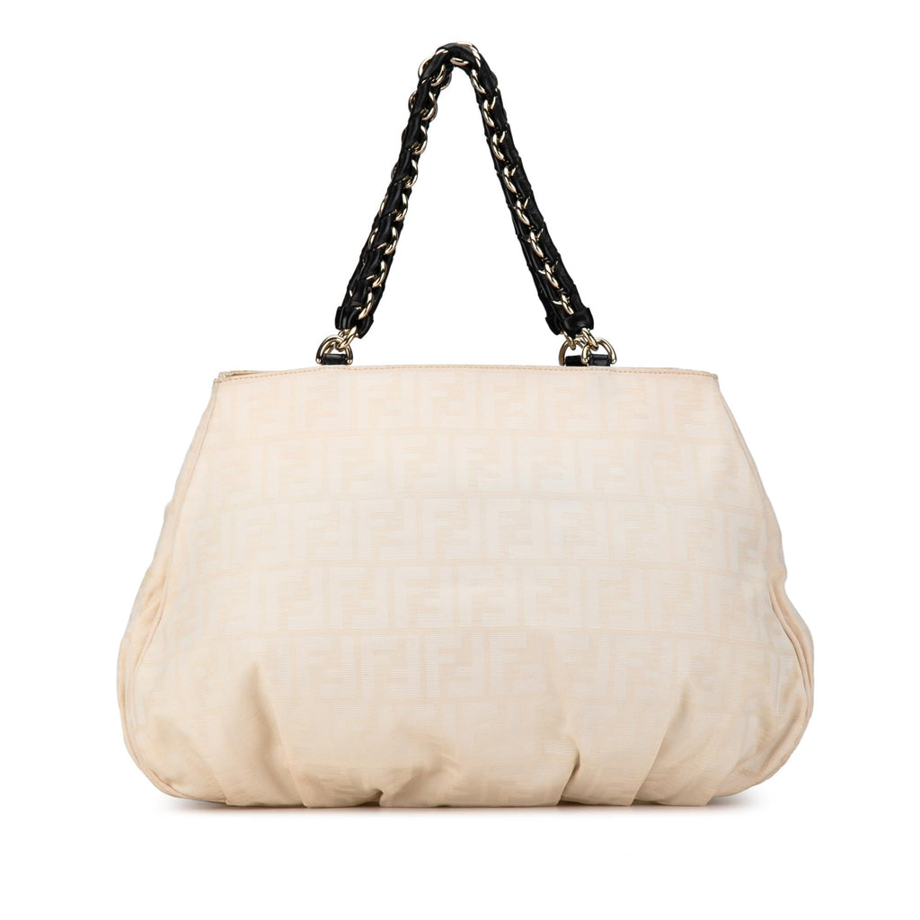 Fendi Large Zucca Canvas Mia Tote (SHG-TOEhpT)