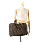 Fendi Large Zucca Canvas Twins Tote (SHG-Kzs55H)