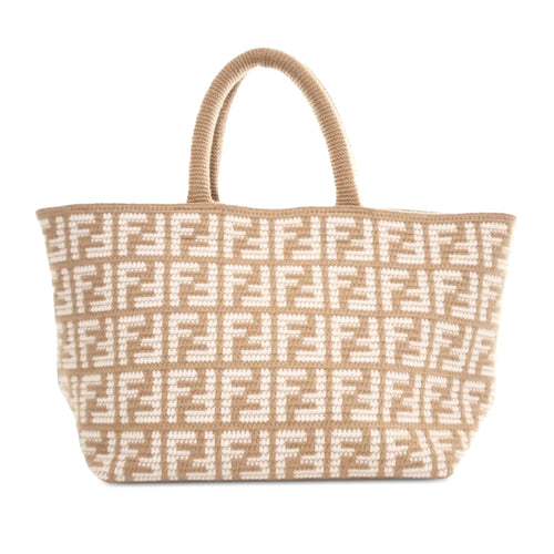 Fendi Large Zucca Cashmere Shopper Tote (SHG-eInhrd)