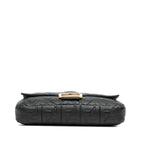 Fendi Large Zucca Embossed Leather Baguette Satchel (SHG-jLAnxb)