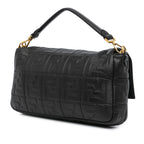 Fendi Large Zucca Embossed Leather Baguette Satchel (SHG-jLAnxb)