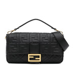 Fendi Large Zucca Embossed Leather Baguette Satchel (SHG-8iHUm8)