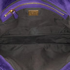 Fendi Large Zucca Embossed Velvet Baguette Satchel (SHG-wQF0dG)
