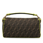 Fendi Large Zucca Fluo Trim Baguette Satchel (SHG-QDucxW)