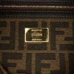 Fendi Large Zucca Fluo Trim Baguette Satchel (SHG-QDucxW)