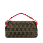 Fendi Large Zucca Fluo Trim Baguette Satchel (SHG-I7R65K)