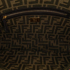 Fendi Large Zucca Fluo Trim Baguette Satchel (SHG-I7R65K)
