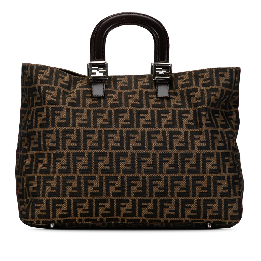Fendi Large Zucca Twins Tote (SHG-uvEf47)