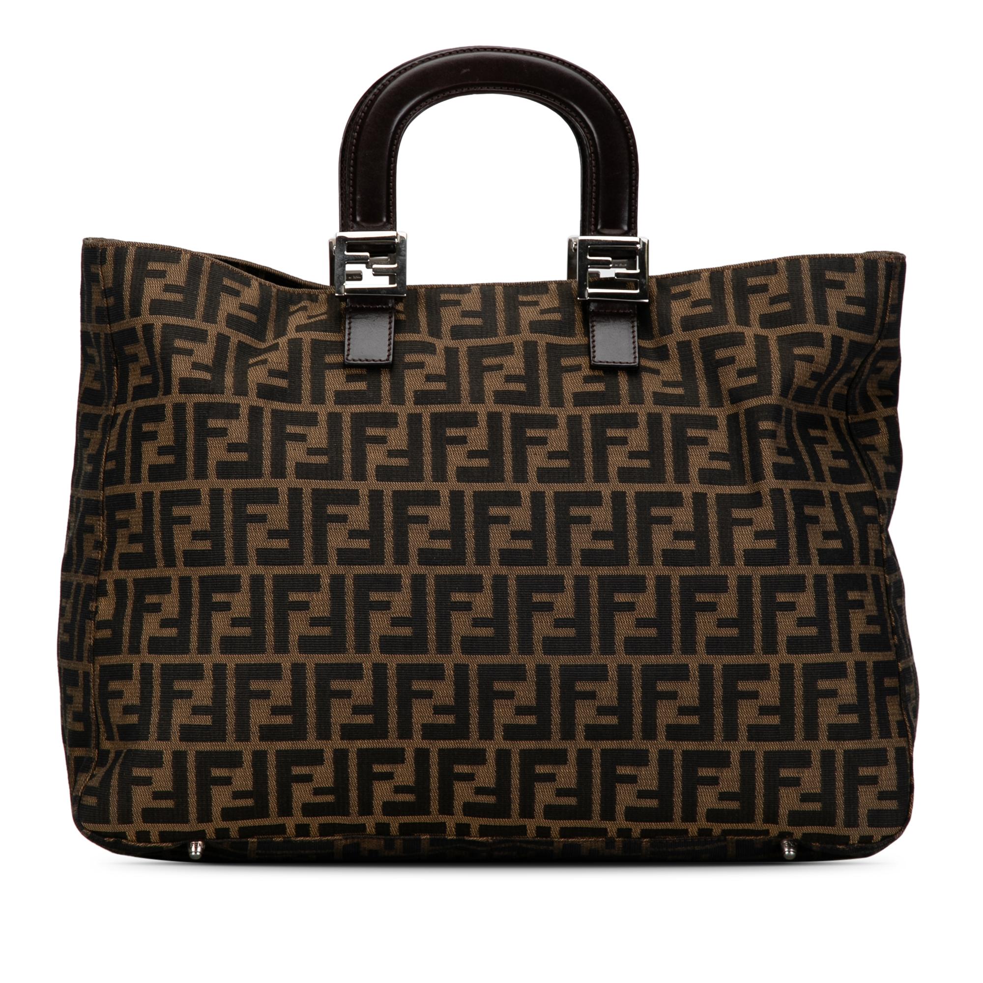 Fendi Large Zucca Twins Tote (SHG-uvEf47)