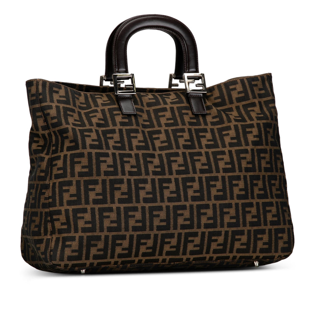 Fendi Large Zucca Twins Tote (SHG-uvEf47)