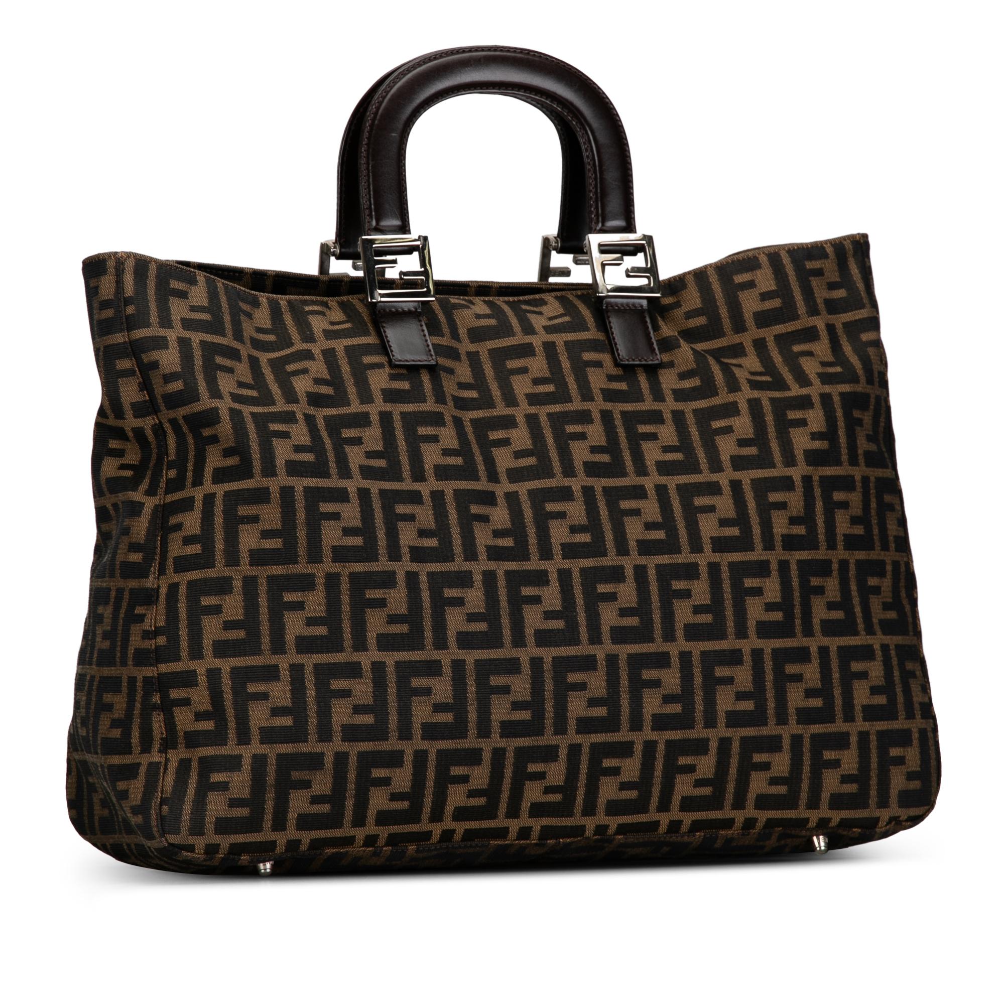 Fendi Large Zucca Twins Tote (SHG-uvEf47)