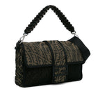 Fendi Large Zucca Vertigo Mesh Baguette Satchel (SHG-dmuY2A)