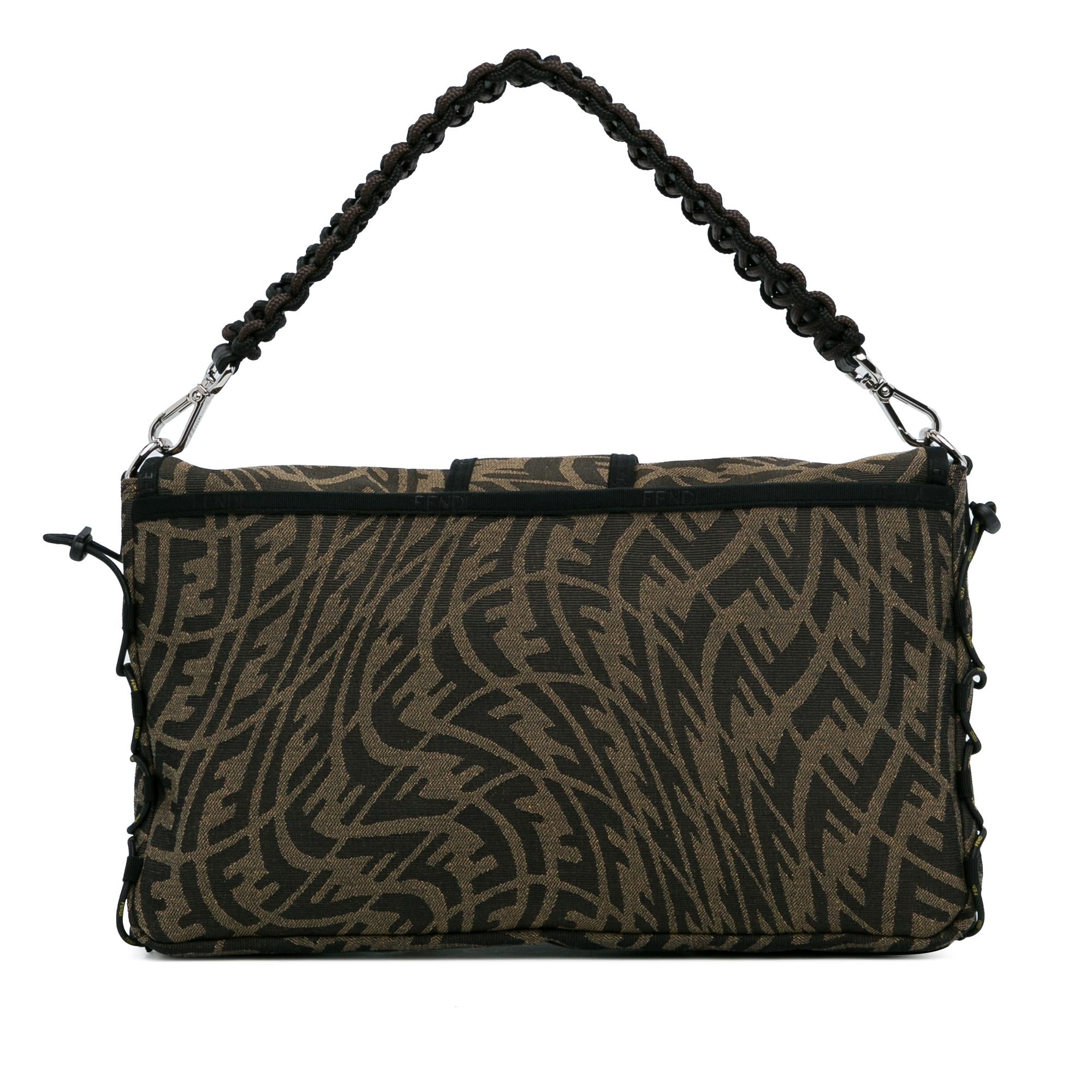 Fendi Large Zucca Vertigo Mesh Baguette Satchel (SHG-lFrso8)