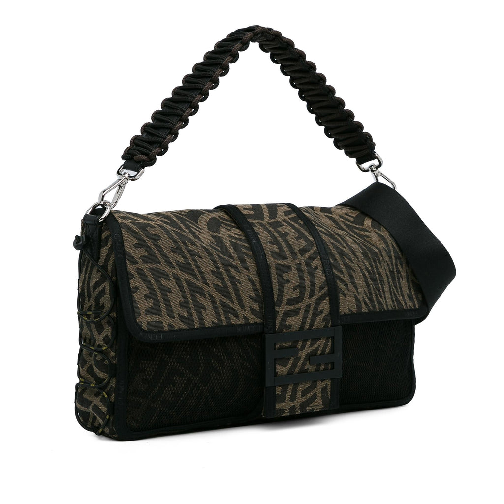 Fendi Large Zucca Vertigo Mesh Baguette Satchel (SHG-lFrso8)