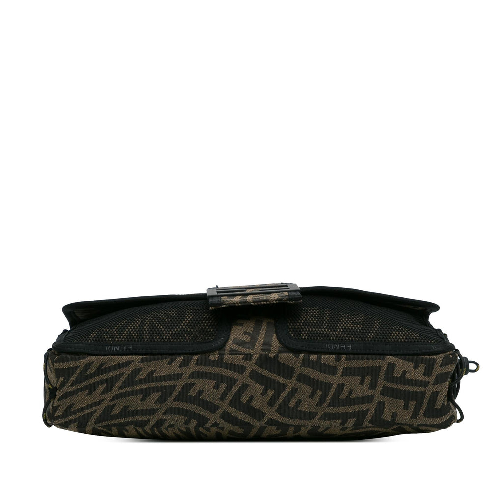 Fendi Large Zucca Vertigo Mesh Baguette Satchel (SHG-wbVtrI)
