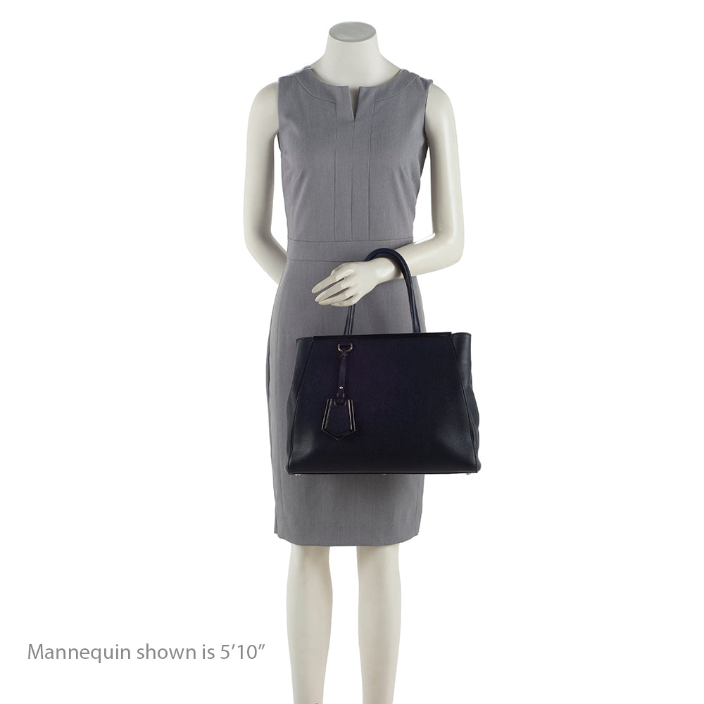 Fendi Leather 2Jours Medium Tote - FINAL SALE (SHF-18911)