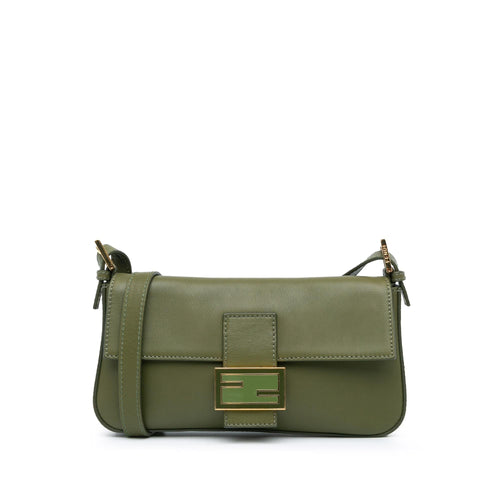 Fendi Leather Baguette Crossbody (SHG-ZNxLQ5)