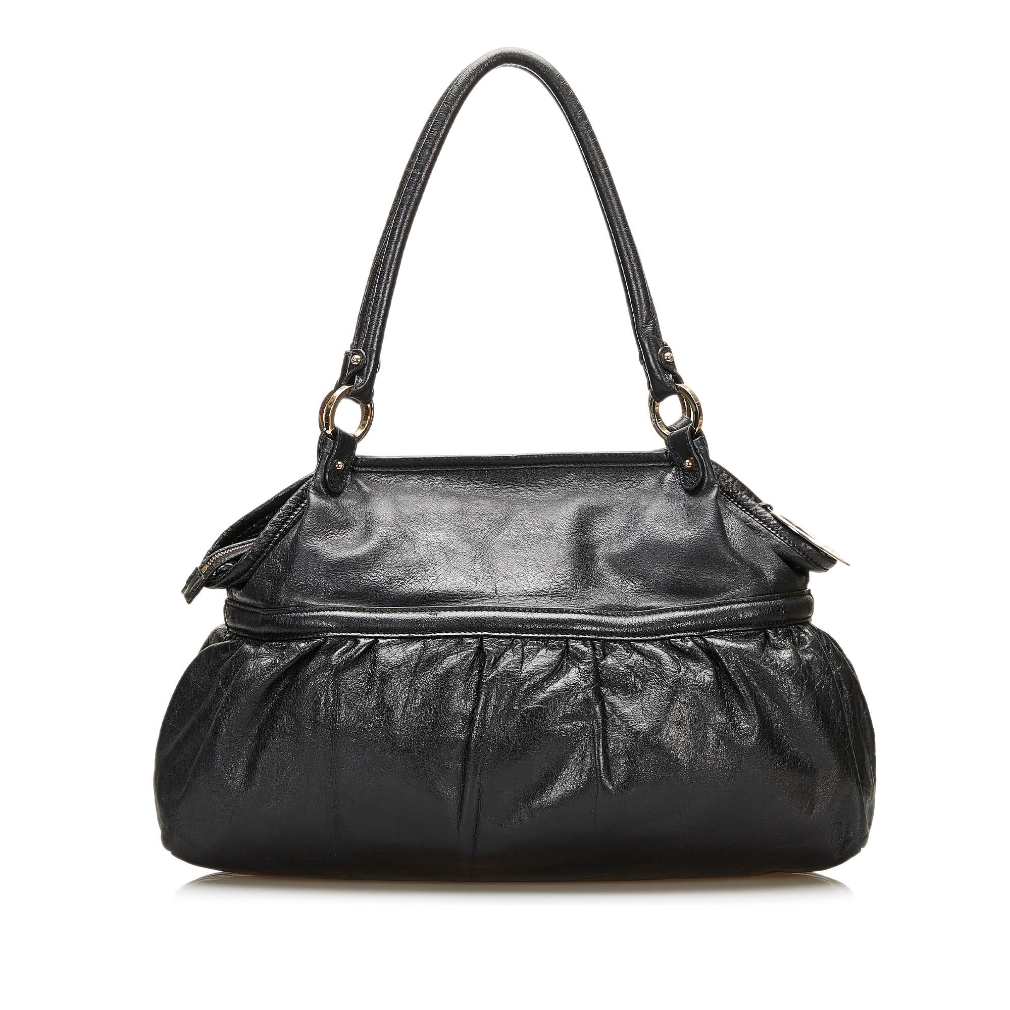 Fendi Leather Chef Shoulder Bag (SHG-35929)