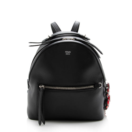 Fendi Leather Crystal By The Way Mini Backpack - FINAL SALE (SHF-14917)
