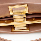 Fendi Leather Crystal Peekaboo XS Shoulder Bag (SHF-19840)