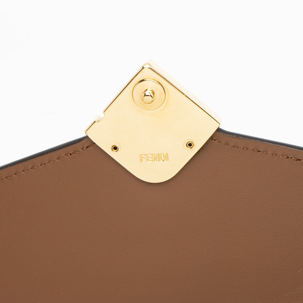 Fendi Leather FF Diamonds Continental Wallet with Chain (SHF-veWU7c)