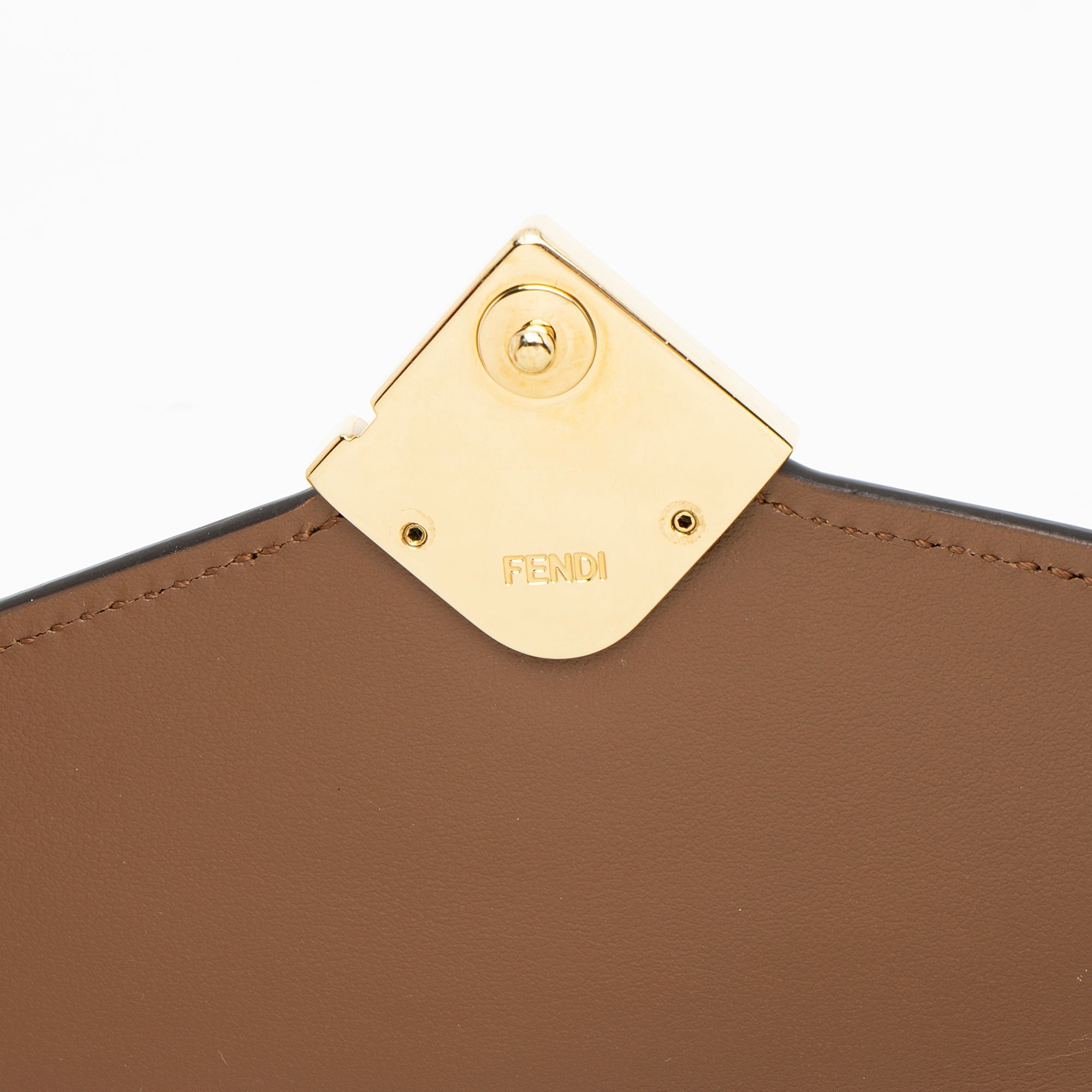Fendi Leather FF Diamonds Continental Wallet with Chain (SHF-veWU7c)
