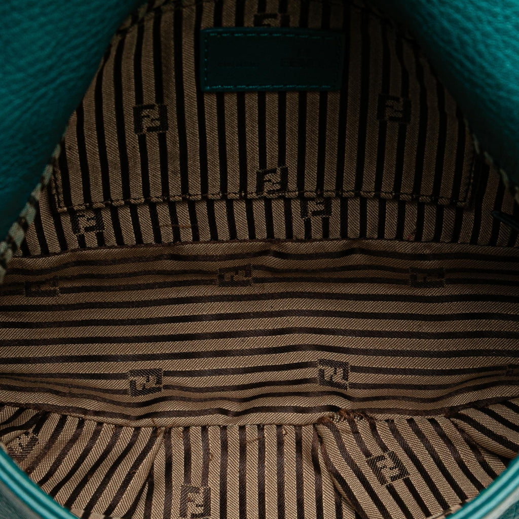 Fendi Leather Fendista Pochette Crossbody