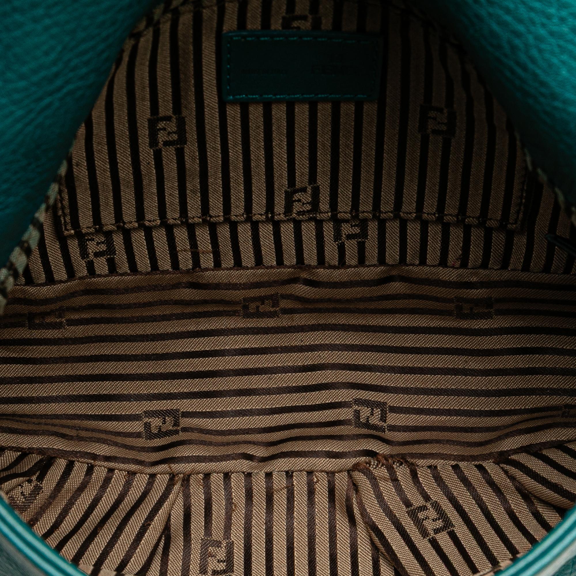 Fendi Leather Fendista Pochette Crossbody