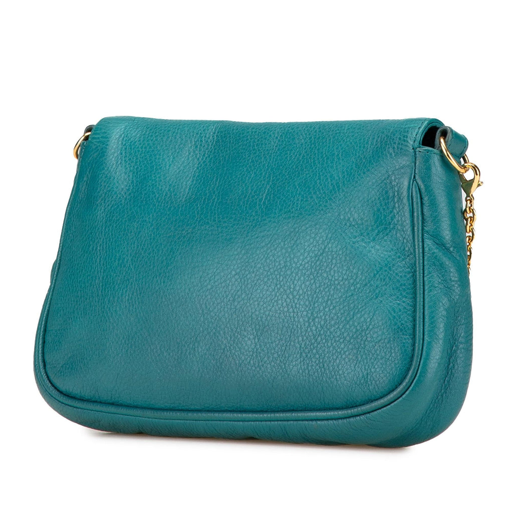 Fendi Leather Fendista Pochette Crossbody