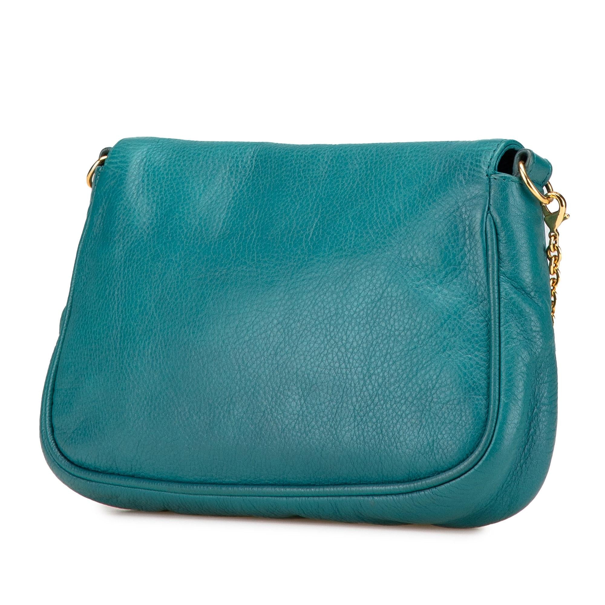 Fendi Leather Fendista Pochette Crossbody