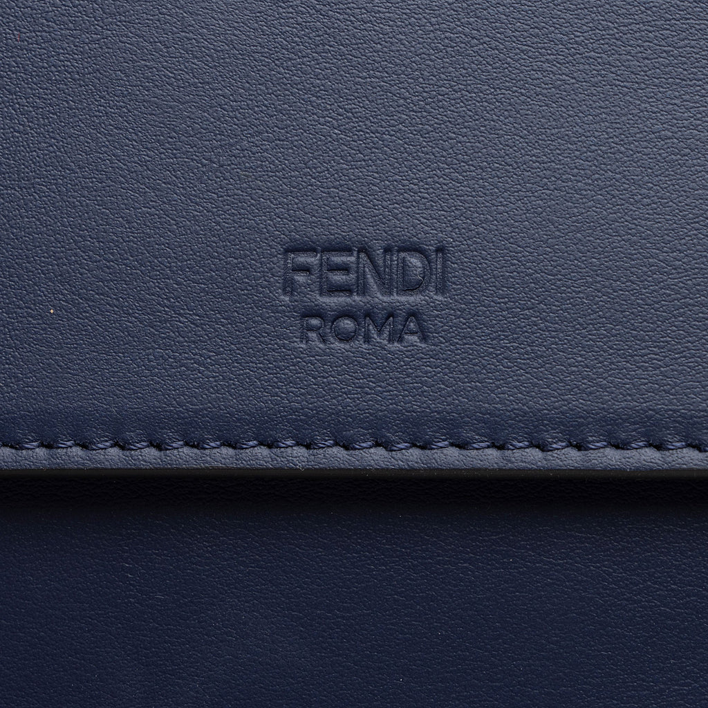 Fendi Leather Kan I F Medium Shoulder Bag (SHF-GDnKcj)
