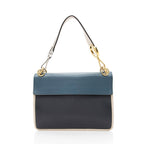 Fendi Leather Kan I F Medium Shoulder Bag (SHF-odjd0J)