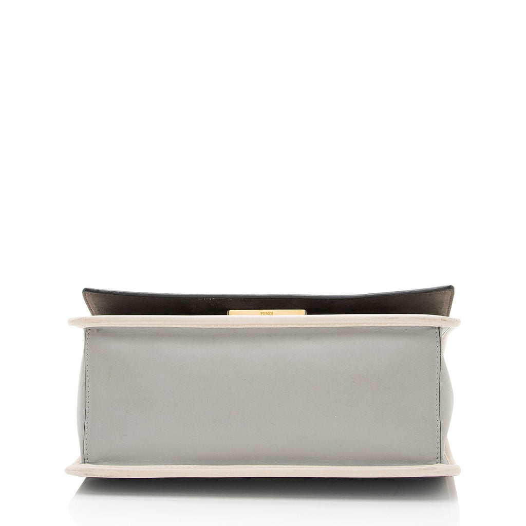 Fendi Leather Kan I F Medium Shoulder Bag (SHF-odjd0J)