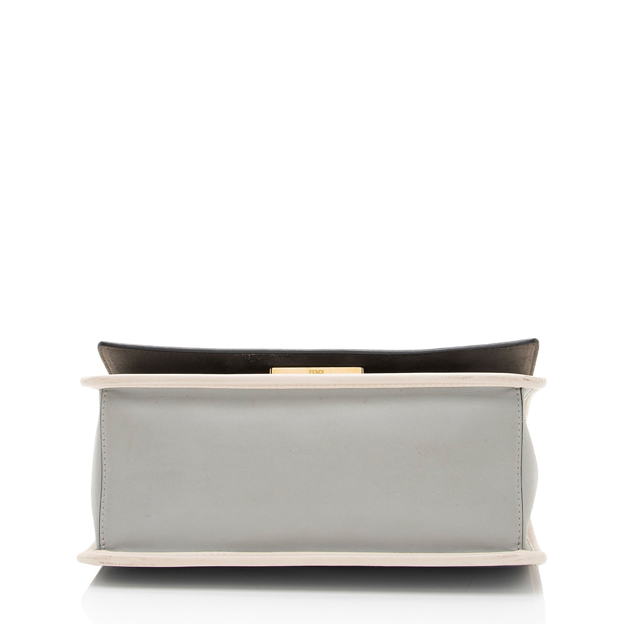 Fendi Leather Kan I F Medium Shoulder Bag (SHF-odjd0J)