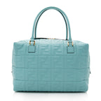 Fendi Leather Large Boston Satchel (SHF-17553)