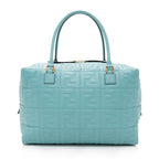 Fendi Leather Large Boston Satchel (SHF-17553)
