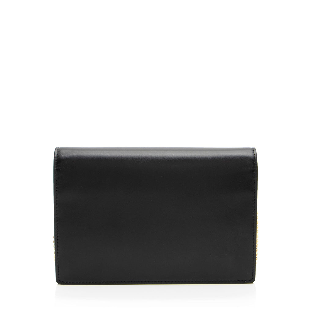 Fendi Embossed Vitello King Logo Wallet on Chain (SHF-23qfv8)