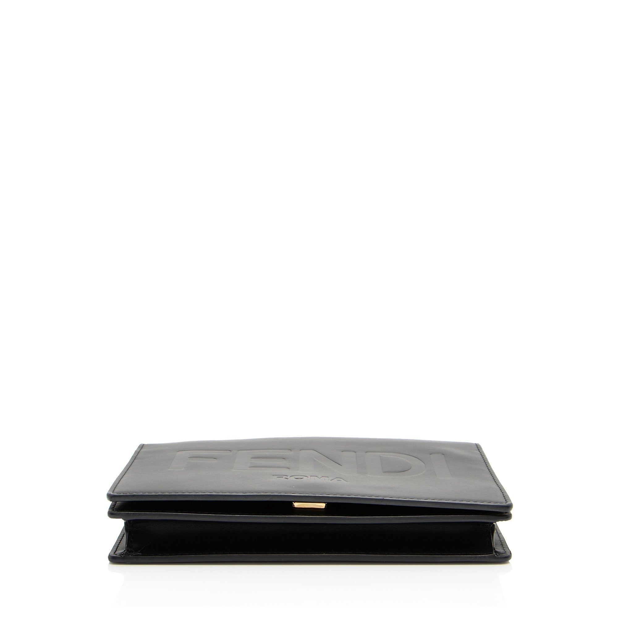 Fendi Embossed Vitello King Logo Wallet on Chain (SHF-23qfv8)