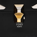 Fendi Leather Monster Eyes Kan I Medium Shoulder Bag (SHF-16010)