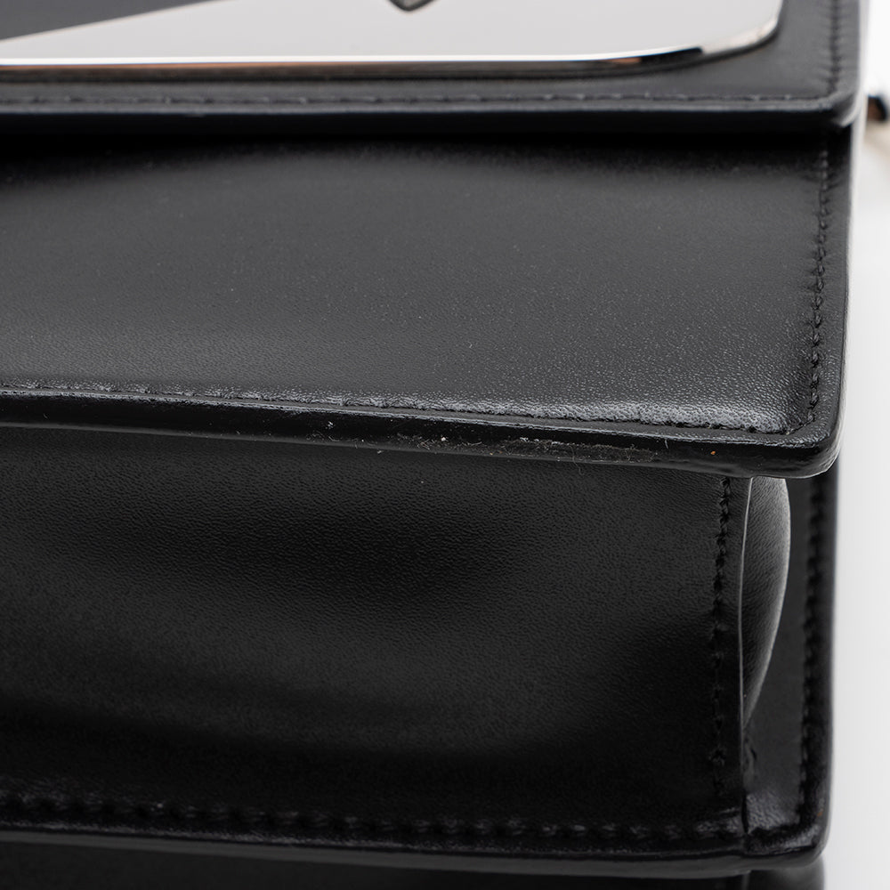 Fendi Leather Monster Eyes Kan I Medium Shoulder Bag (SHF-16010)