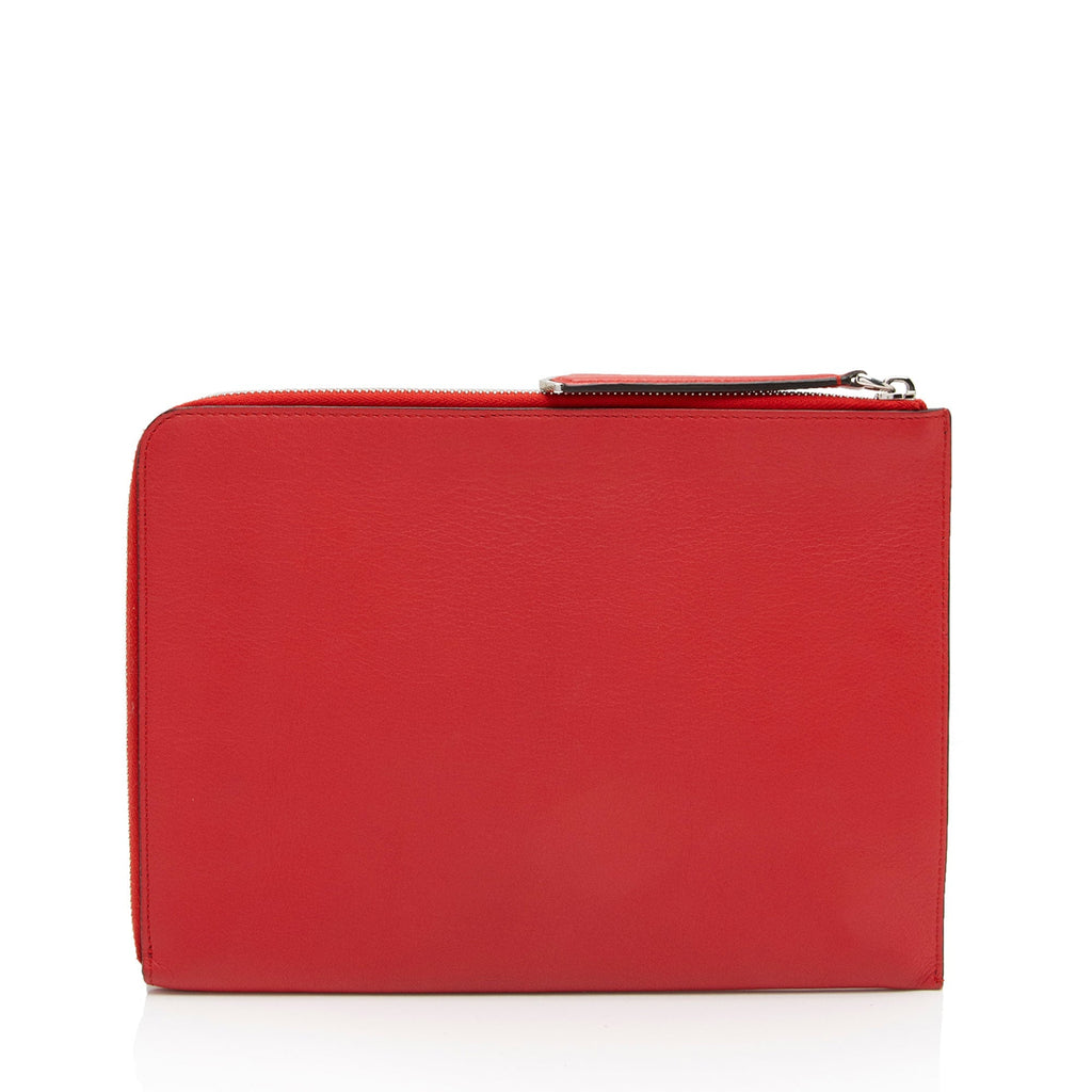 Fendi Leather Monster Zip Clutch (SHF-1L3C25)