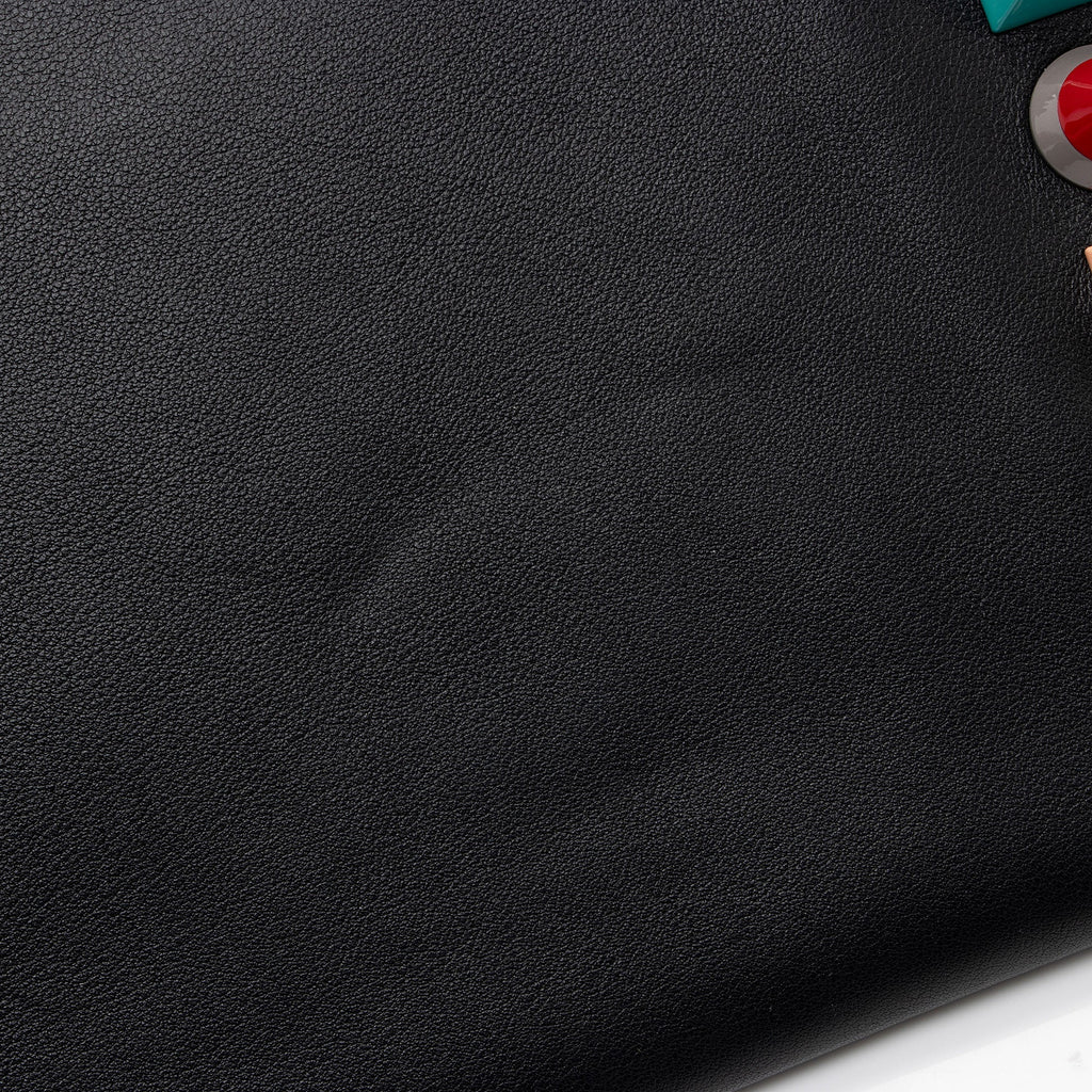 Fendi Leather Multicolor Studded Zip Pouch (SHF-p0OjB0)