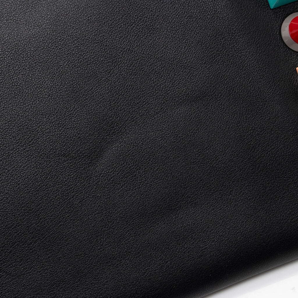 Fendi Leather Multicolor Studded Zip Pouch (SHF-p0OjB0)