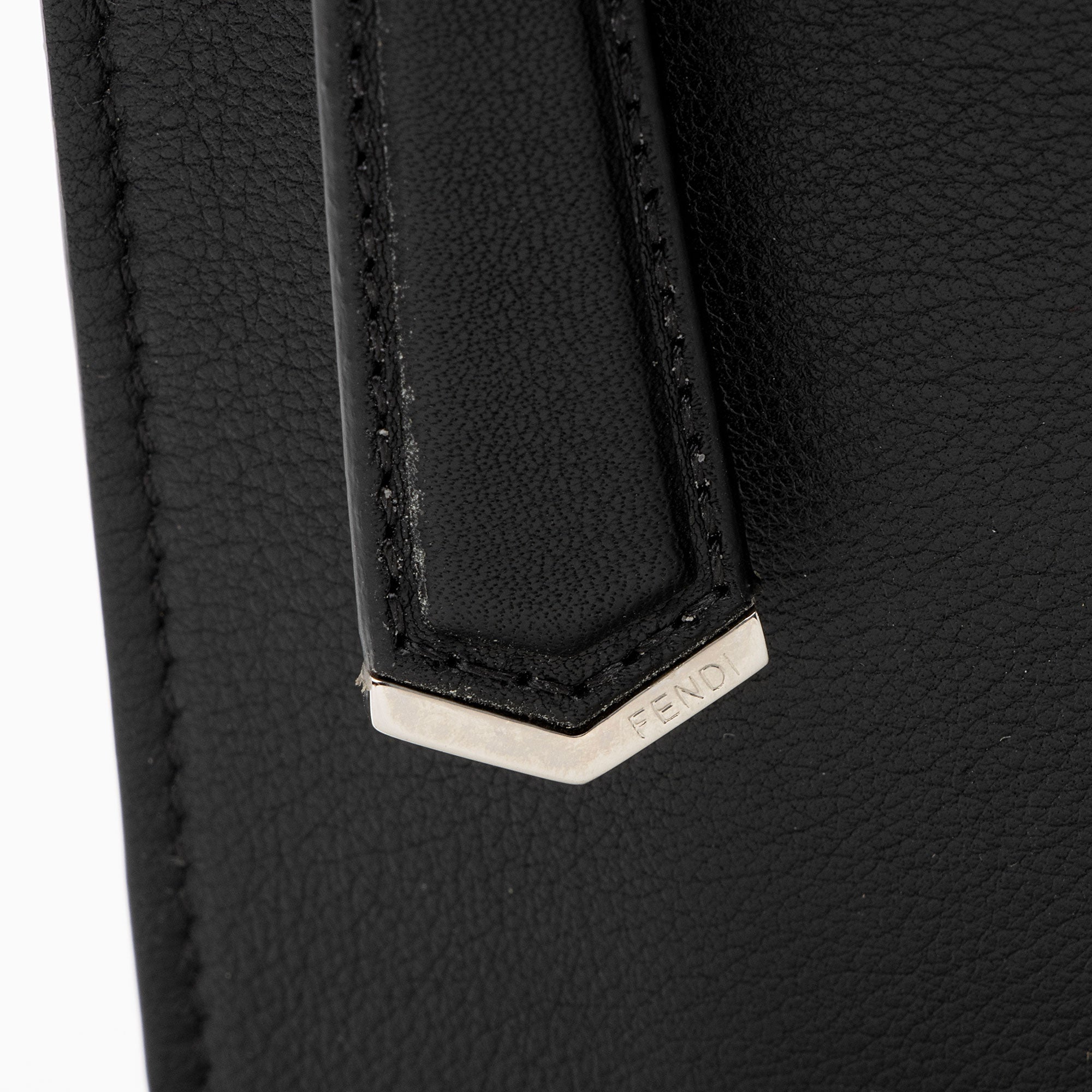 Fendi Leather Multicolor Studded Zip Pouch (SHF-p0OjB0)