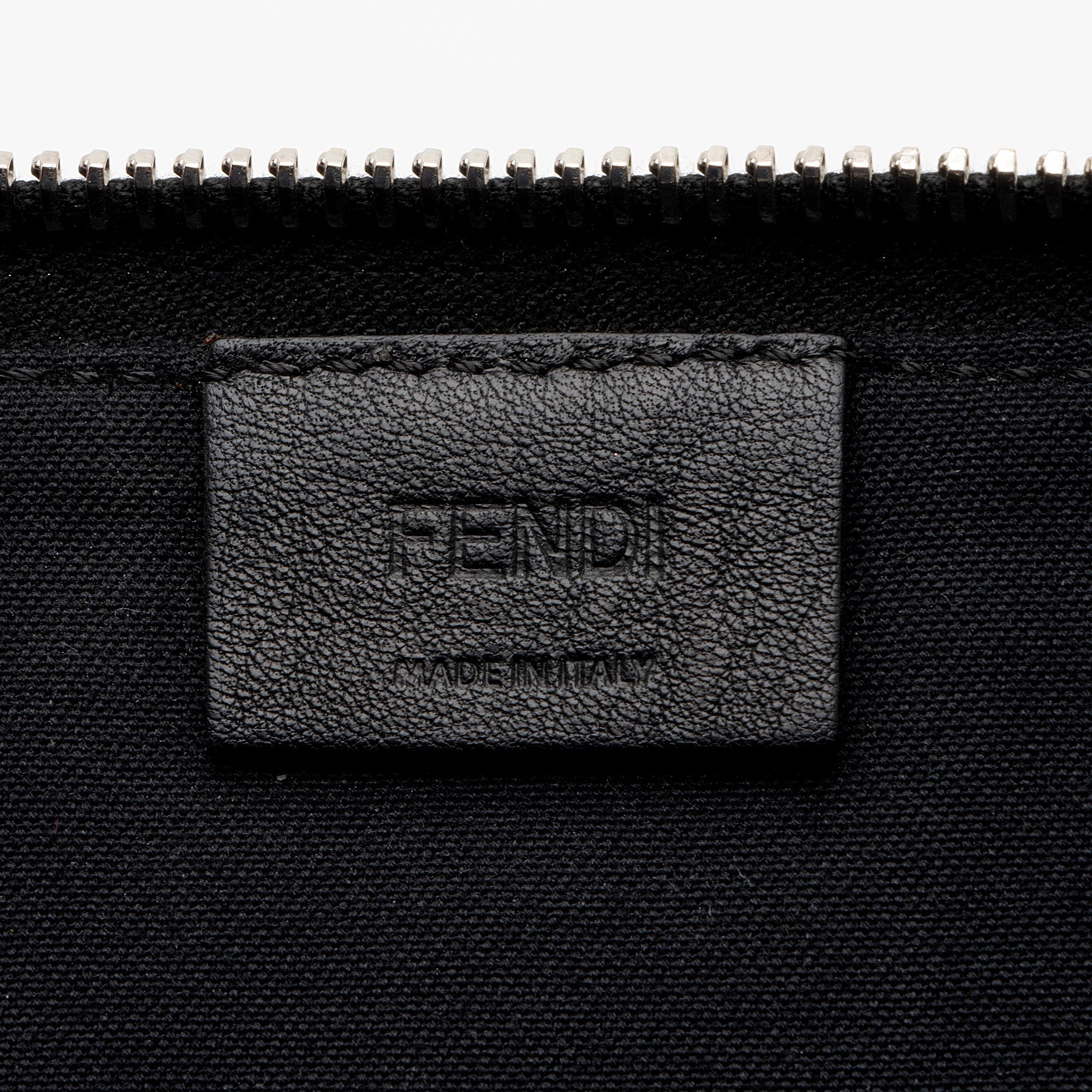 Fendi Leather Multicolor Studded Zip Pouch (SHF-p0OjB0)