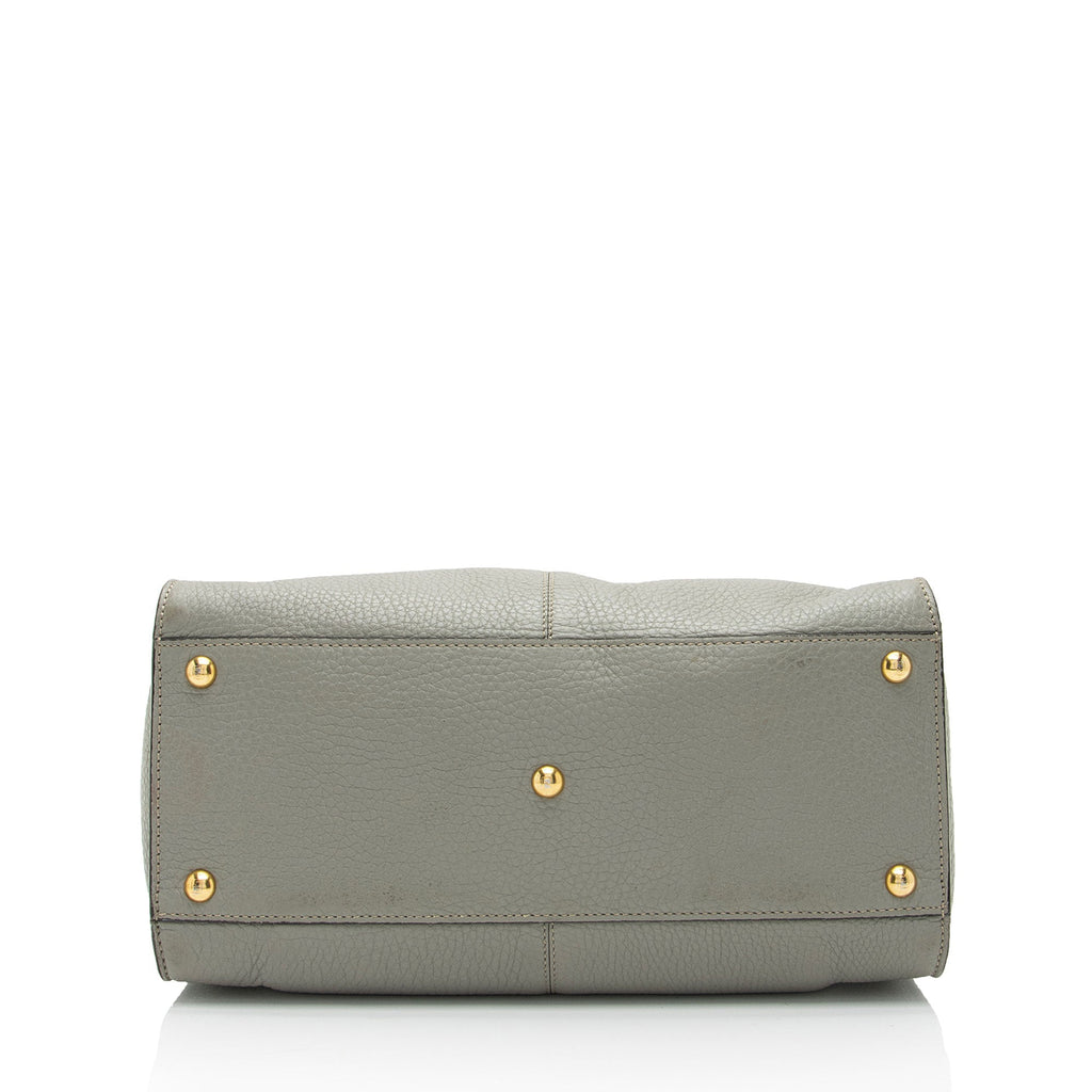 Fendi Leather Peekaboo X Lite Medium Satchel (SHF-oEYida)