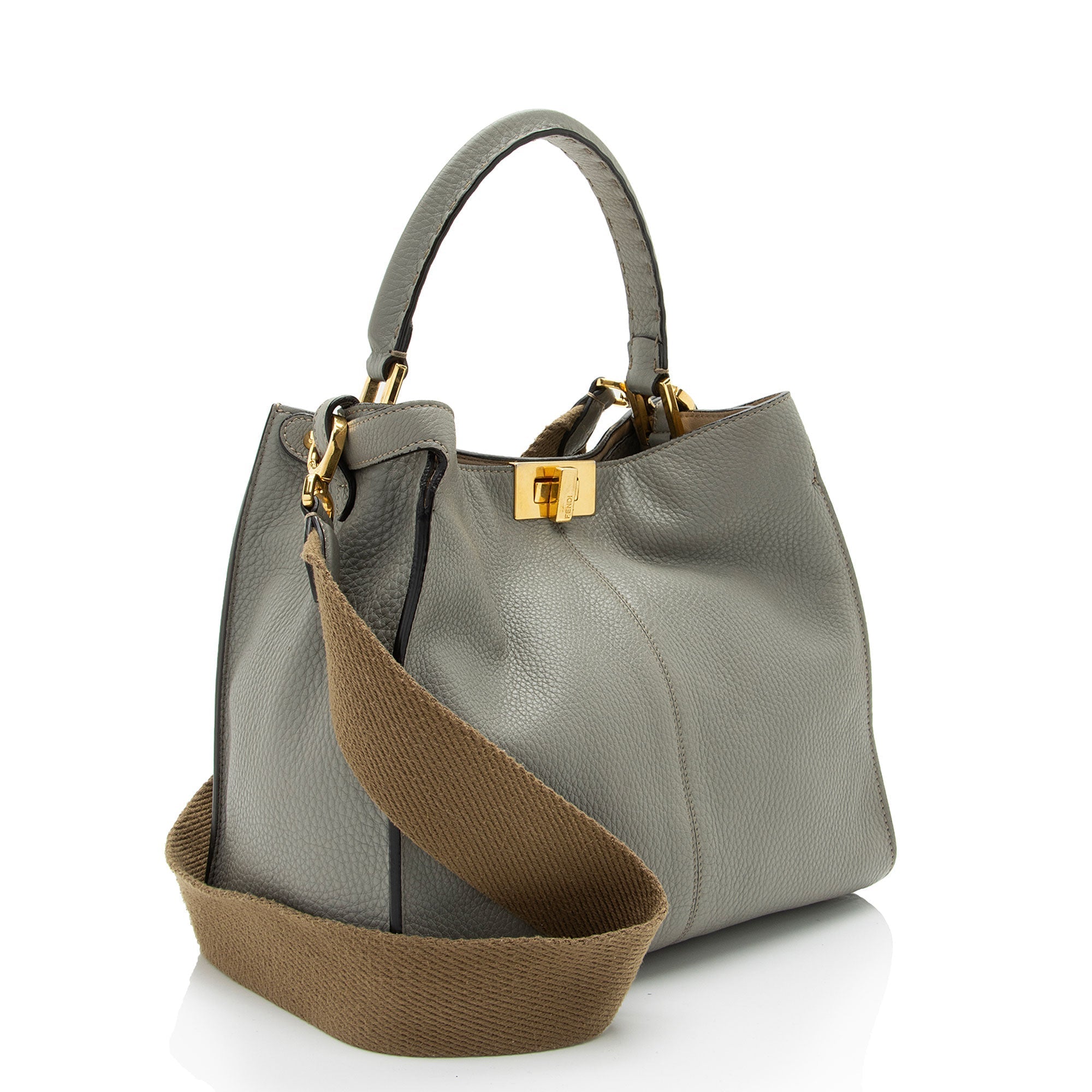 Fendi Leather Peekaboo X Lite Medium Satchel (SHF-oEYida)