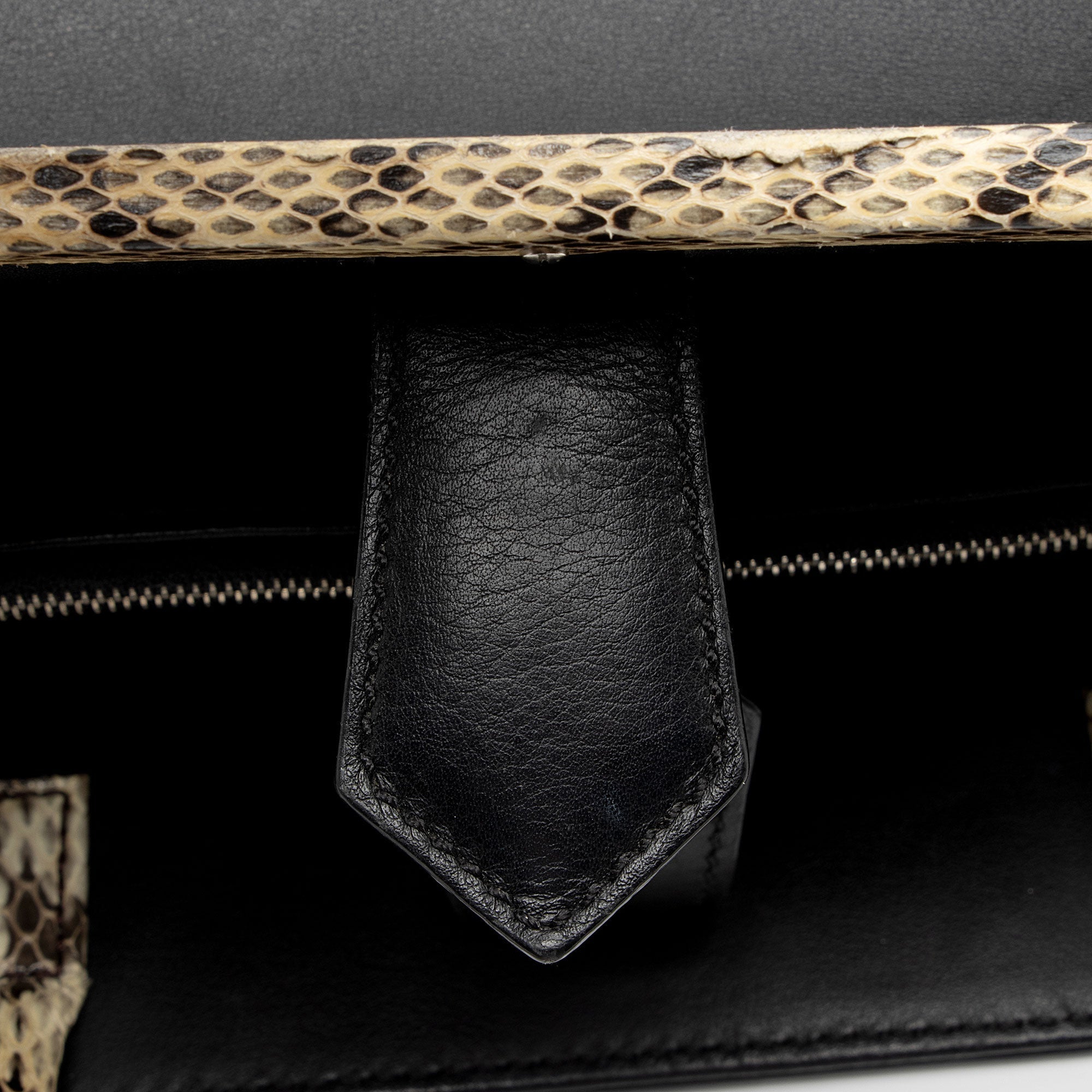 Fendi Leather Python Flowerland Petite 2Jours Tote (SHF-Gcyu5G)