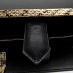 Fendi Leather Python Flowerland Petite 2Jours Tote (SHF-Gcyu5G)