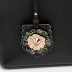 Fendi Leather Python Flowerland Petite 2Jours Tote (SHF-Gcyu5G)